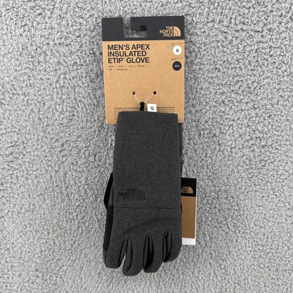 The North‎ Face APEX Insulated Etip Gloves Gray Men's Sz Small - Picture 1 of 7